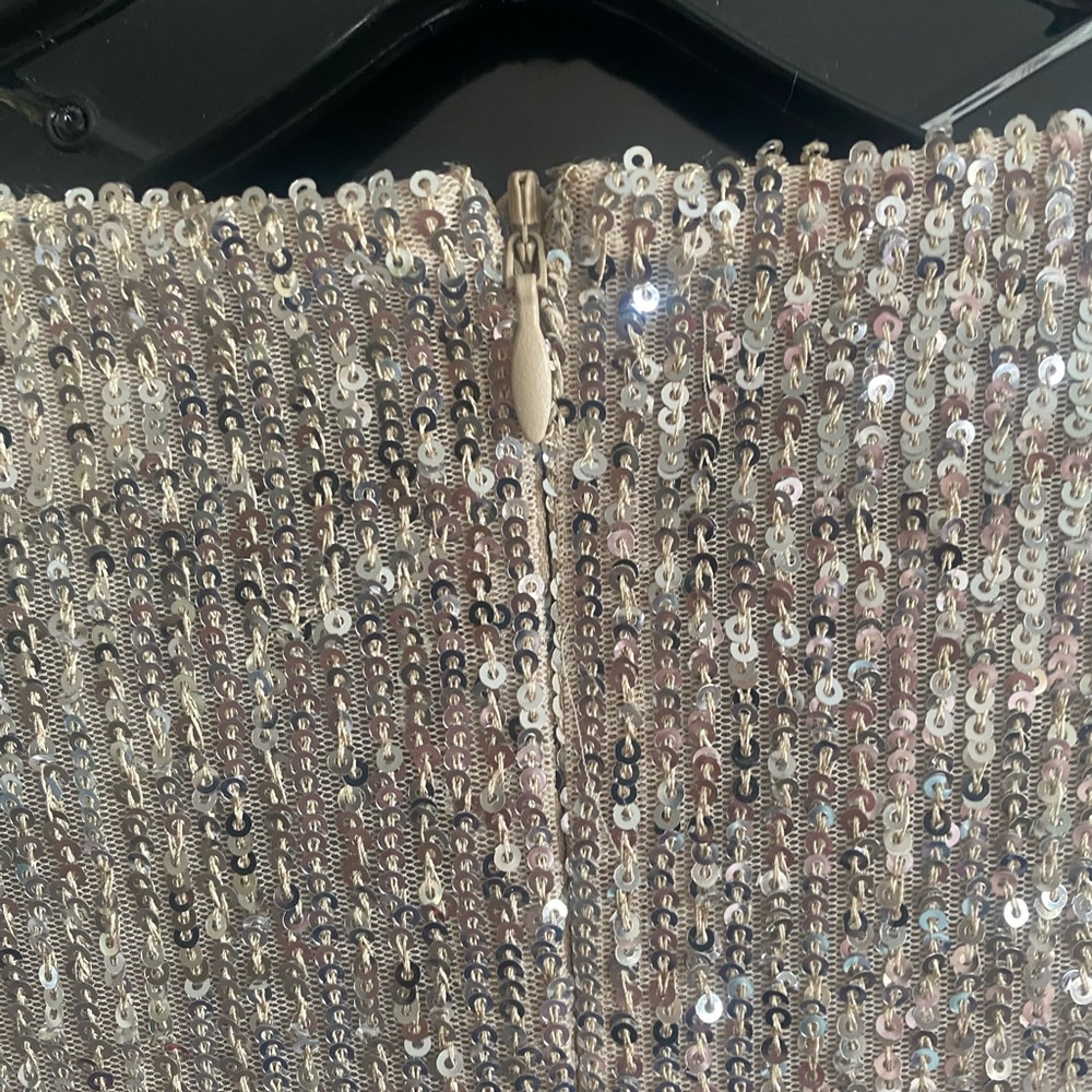 NWOT 7 for All Mankind Silver Sequin Cocktail Dress. Size X-Large - Picture 14 of 14